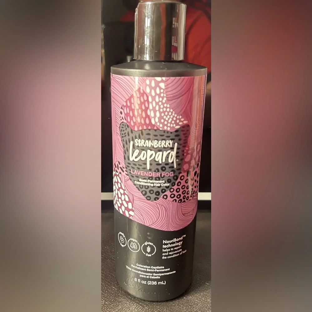 Strawberry leopard color- lavender fog - Picture 1 of 1